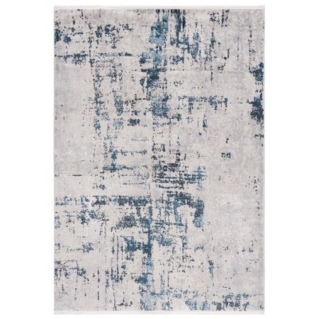 Safavieh 8 x 10 ft. Shivan 700 Gray & Blue Power Loomed Rectangle Area Rug SHV723M-8